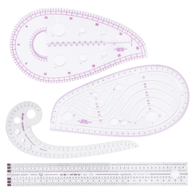 

4 шт./компл. Портняжная клетка с рукавом-ободком фотомерная строчка для шитья шаблон для рисования основа