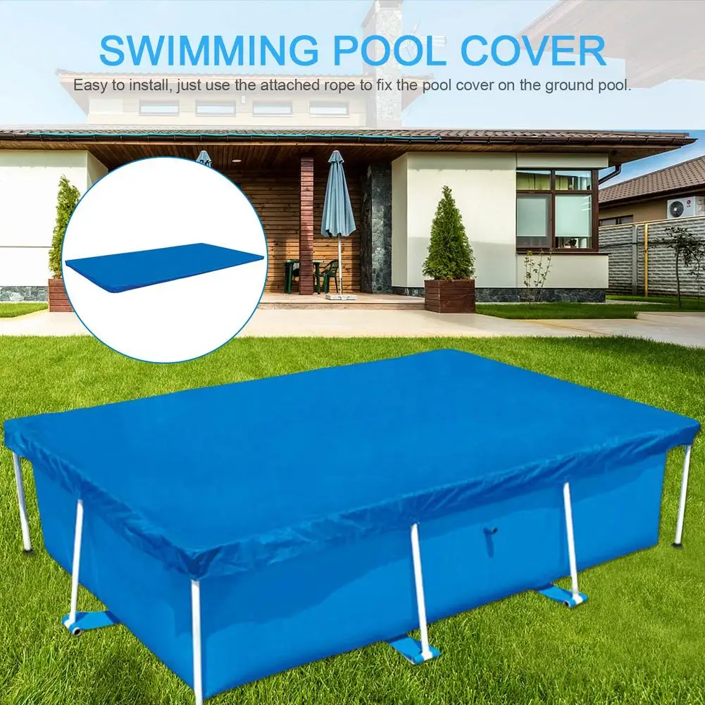 

Hot Sale Large Size Swimming Pool Rectangle Ground Cloth Lip Cover Dustproof Floor Cloth Mat Cover For Outdoor Villa Garden Pool