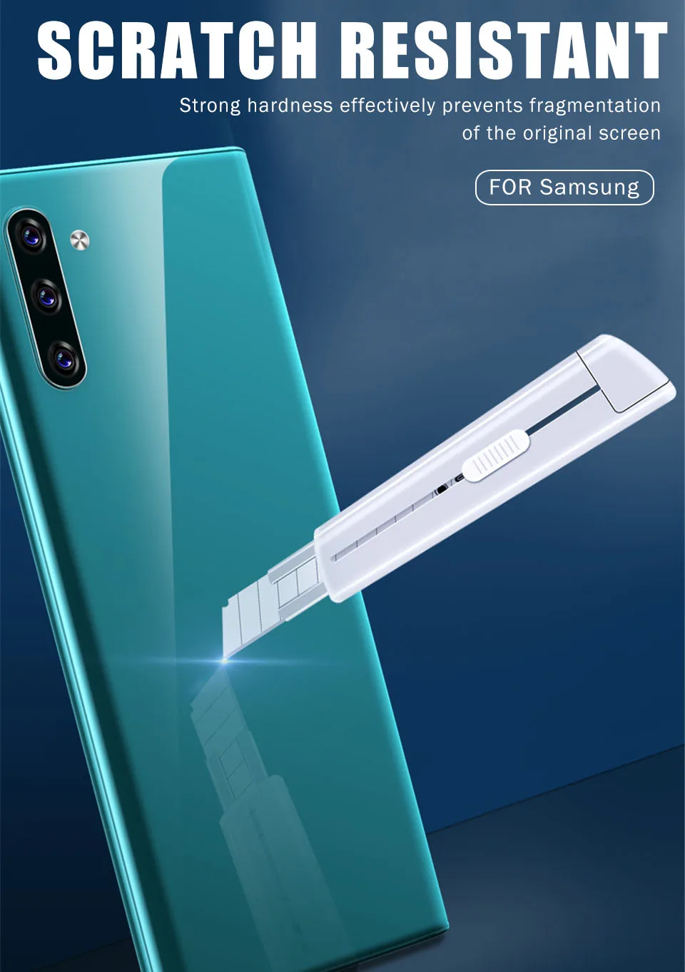 35D полное покрытие Гидрогелевая пленка для samsung A50 A70 A10 A40 A20 A60 A30 A80 A90 Note 9 10 Plus Защитная пленка для задней панели не стекло