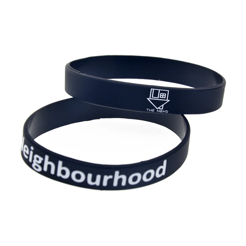 1PC The Neighbourhood Silicone Wristband Black for Music Concert Adult Size Printed | Украшения и аксессуары
