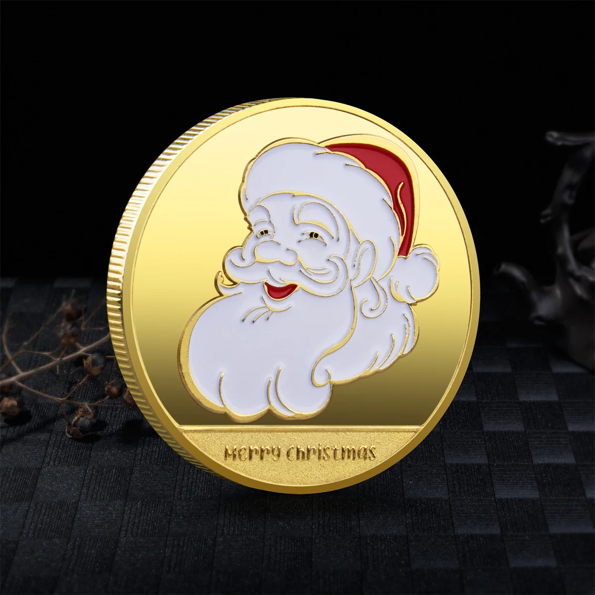 

Merry Christmas Color Christmas Day Christmas Painted Christmas Coin Christmas Snowman Coins Collectibles