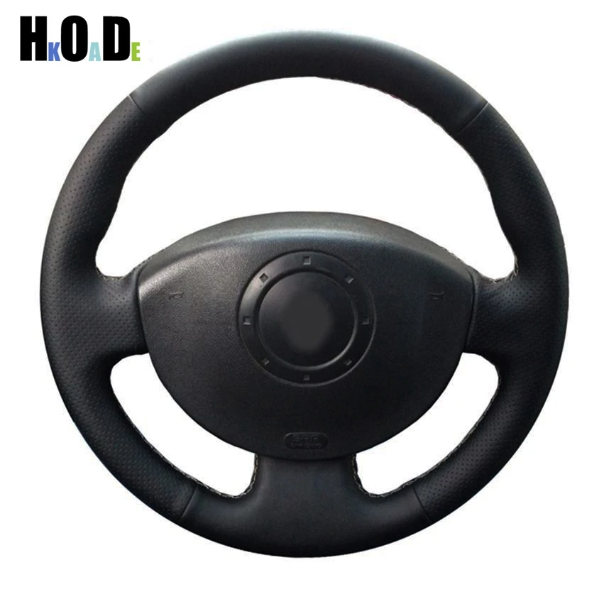 

Black Artificial Leather Hand-stitched Car Steering Wheel Covers for Renault Kangoo 2008 Megane 2 2003-2008 Scenic 2 2003-2009