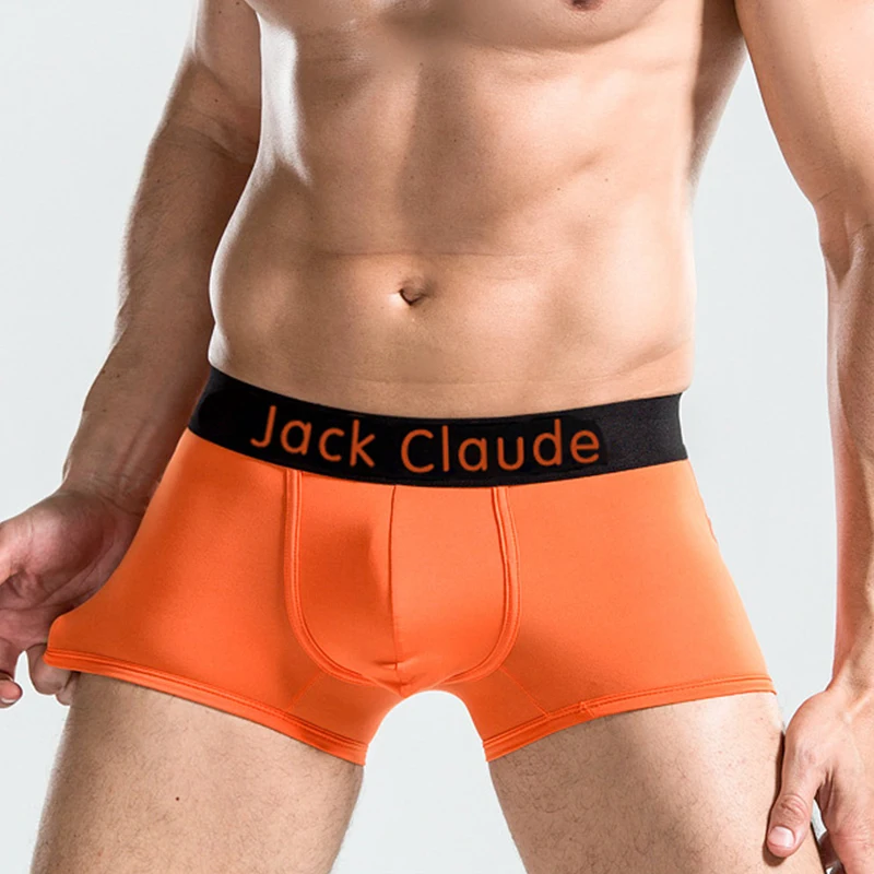 Трусы-боксеры мужские 6 шт./лот дышащие с U-выпуклой конструкцией пикантное нижнее