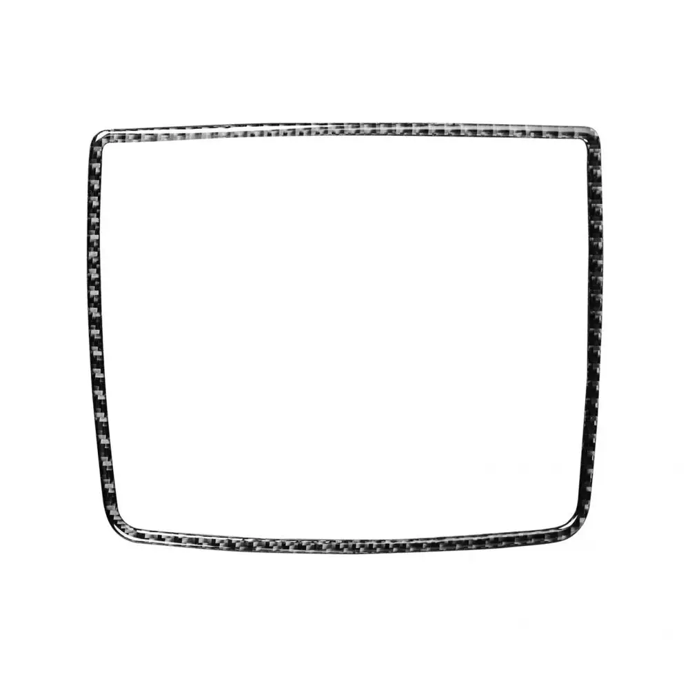 

Carbon Fiber Universal Dashboard Navigation Screen Base Frame Trim Portable Panel Sticker Heat-resistant