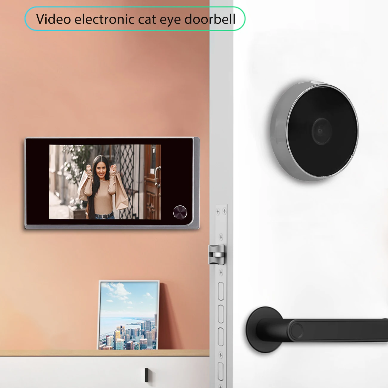 

520A LCD Degree Peephole Viewer Door Eye Doorbell Camera Doorbell Electronic Peephole Door Camera Viewer Outdoor