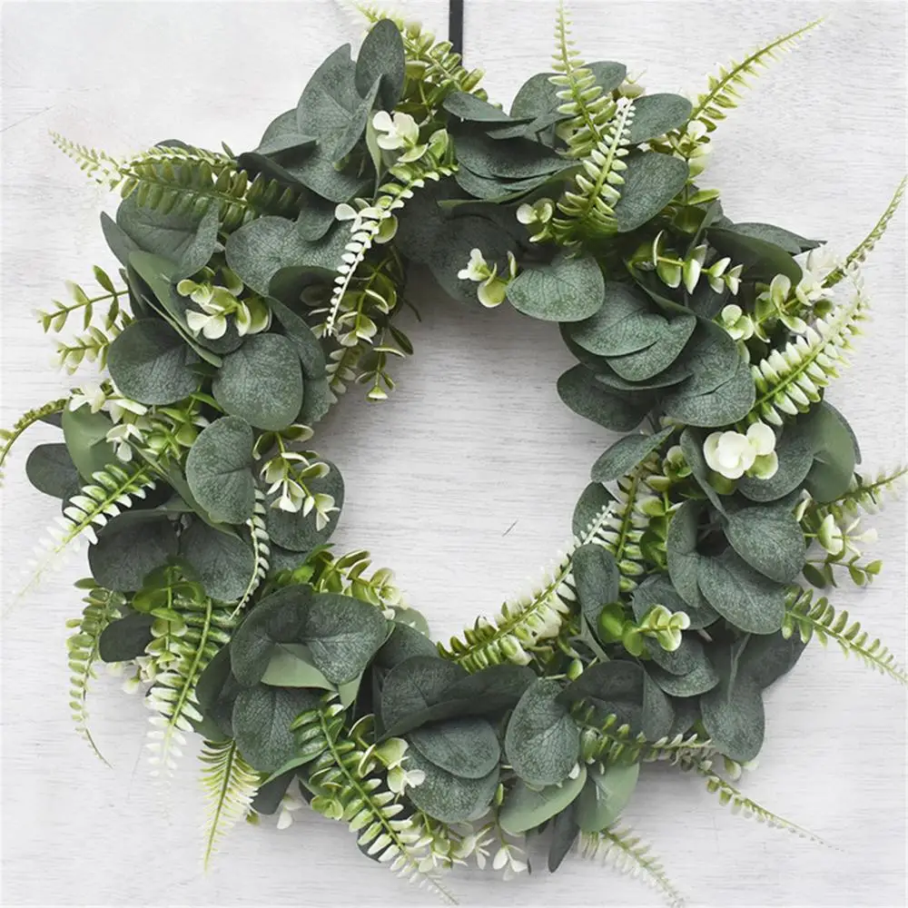 

Artificial Fishbone Persian Wreath Eucalyptus Leaves Plant Simulation Garland