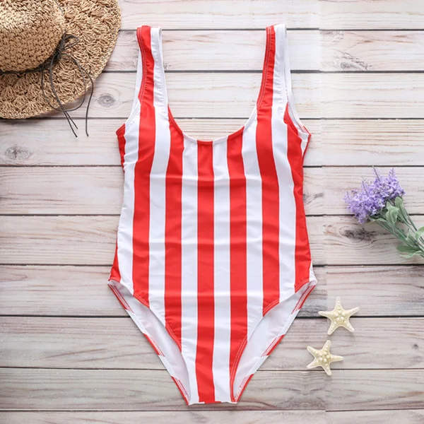 red S-XXL One piece Swimsuit Badpak Plus Size Swimwear Women Monokini Maillot de bain Mujer Trikini Bikini Biquini Maillot femme - Цвет: red