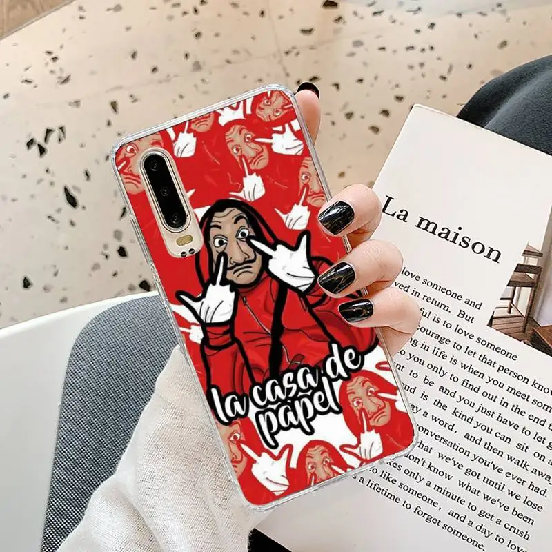 

La Casa de papel TV series Phone Case Transparent for Samsung A71 S9 10 20 HUAWEI p30 40 honor 10i 8x xiaomi note 8 Pro 10t 11
