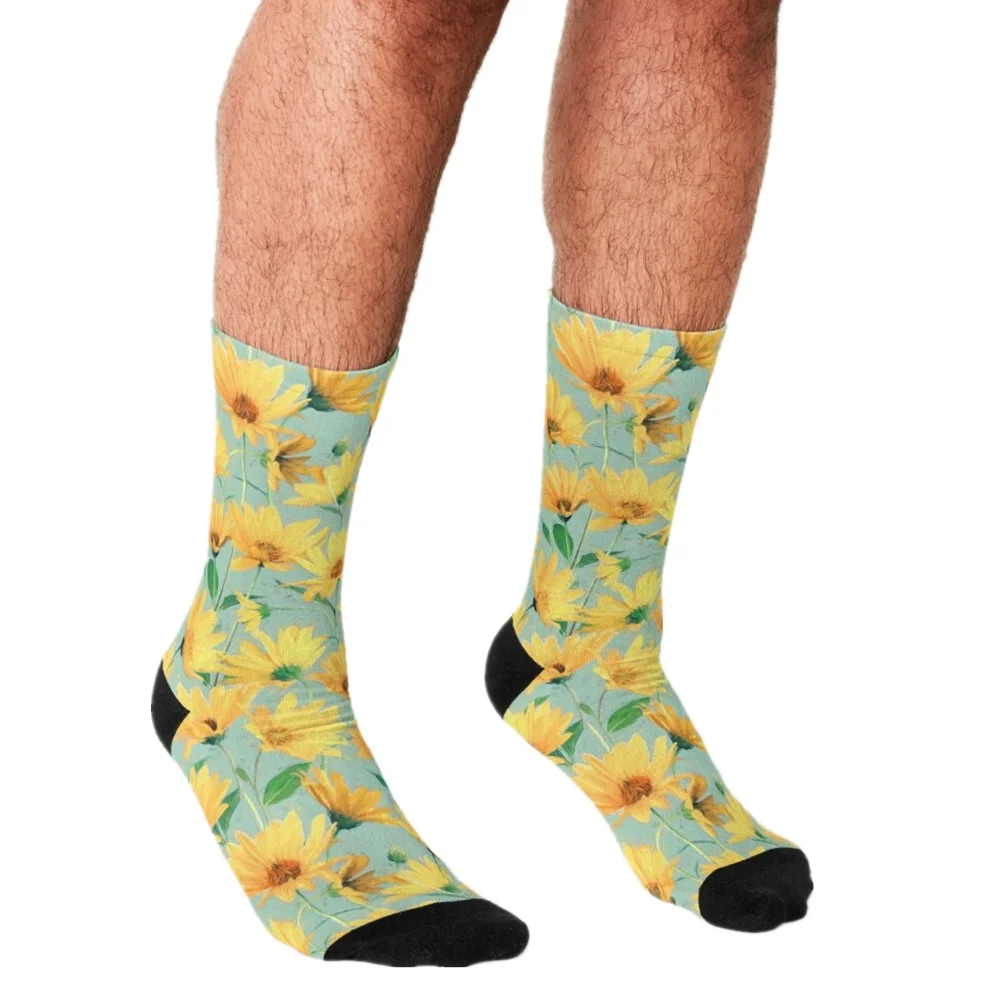 

2021 Socks Men harajuku Pastel Kawaii personality Design Socks Printed Happy hip hop Novelty Skateboard Crew Casual Crazy Socks