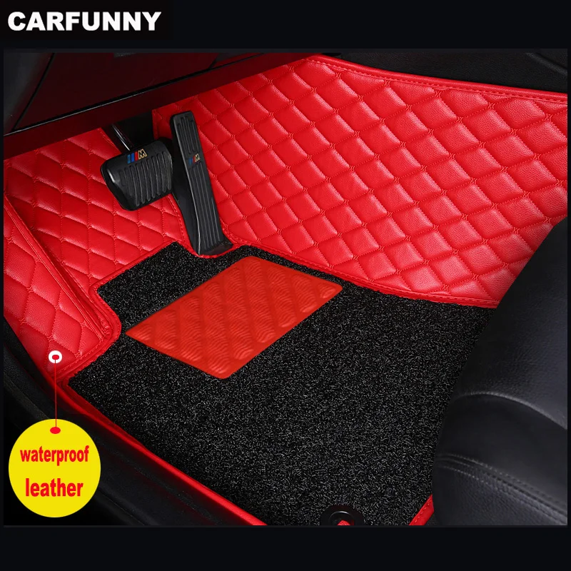 Автомобильные коврики CARFUNNY водонепроницаемые кожаные Коврики для Hyundai i30 ix25 ix35 ix45