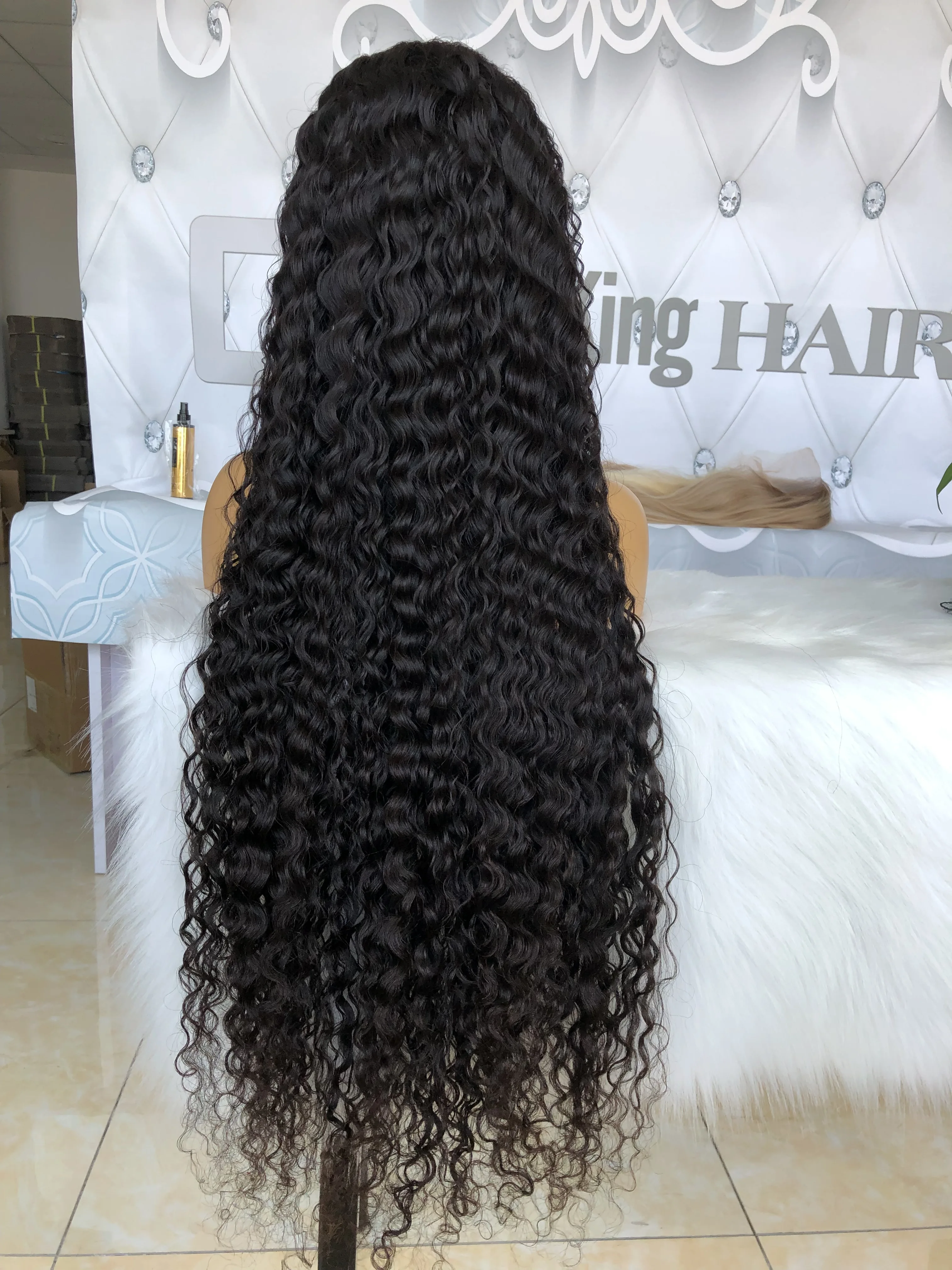 

Virgin Hair Full lace Wig Natural Color