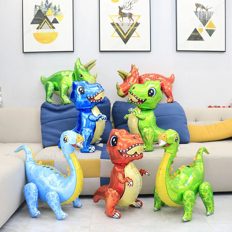 1 шт большой 4D костюм шагающего динозавра воздушный шарик из фольги в форме