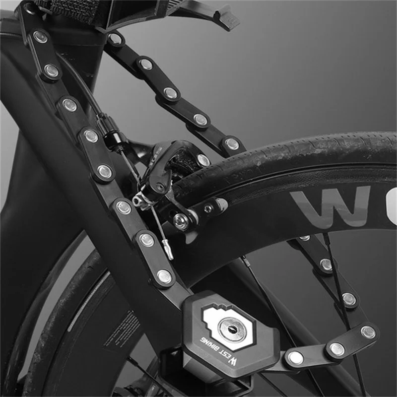 

Складной велосипедный замок, цепочка для горных и городских велосипедов, надежный замок гамбургера, для скутеров, 1 комплект