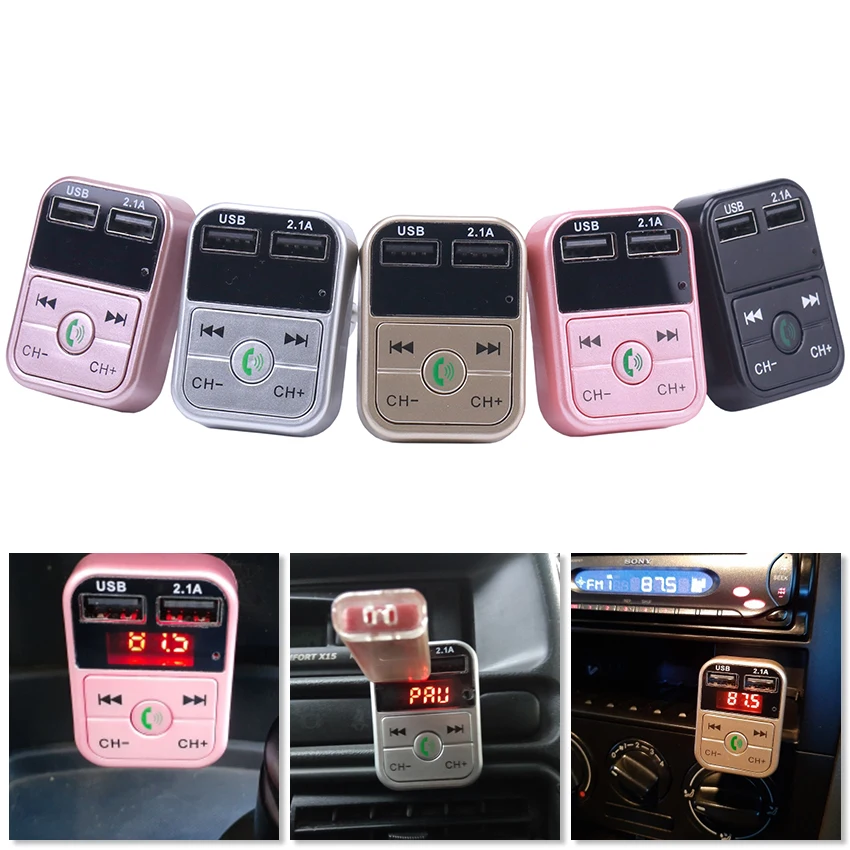 FM-трансмиттер автомобильный с поддержкой Bluetooth 5 0 и 2-мя USB-портами | Автомобили