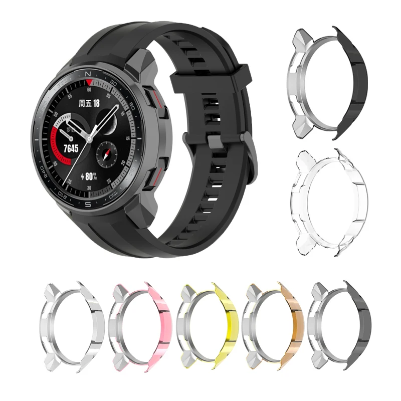 

Мягкий чехол для Huawei Honor Watch GS Pro, защитный бампер из ТПУ с покрытием, рамка для HONOR GS Pro, чехлы для часов, защитный чехол