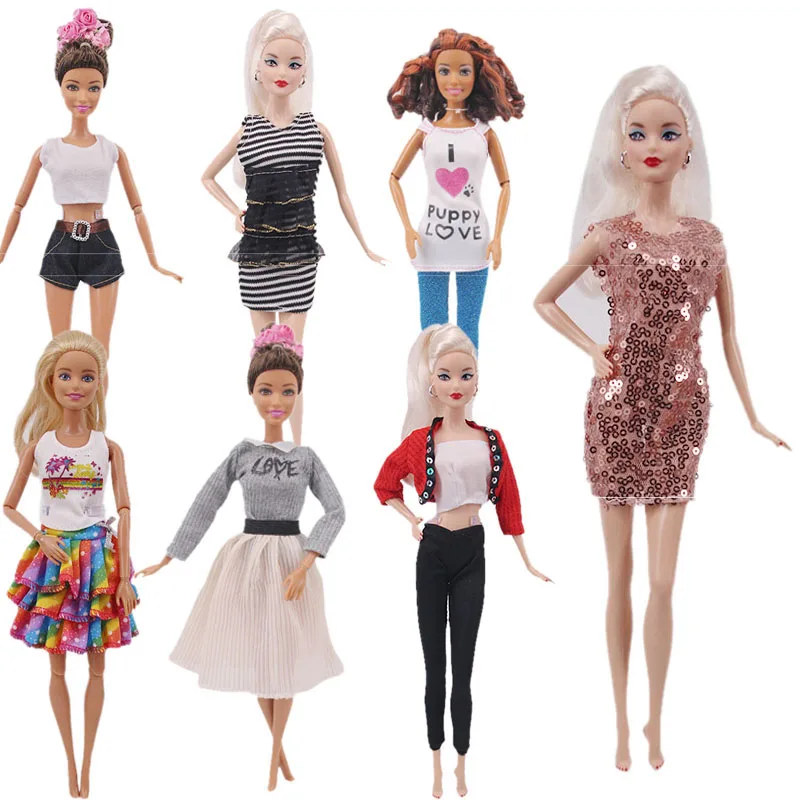

Fashion Clothes For Barbiees Doll Beautiful Suits & Dresses For Barbiees Dolls Girl's Toy Gift