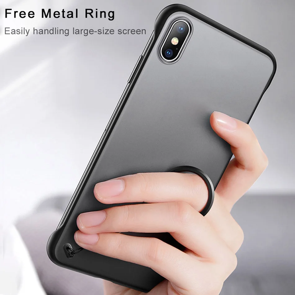 Бескаркасный Прозрачный чехол для телефона iPhone 12 11 Pro Max X XS XR Capinhas 8 7 6 S Plus с