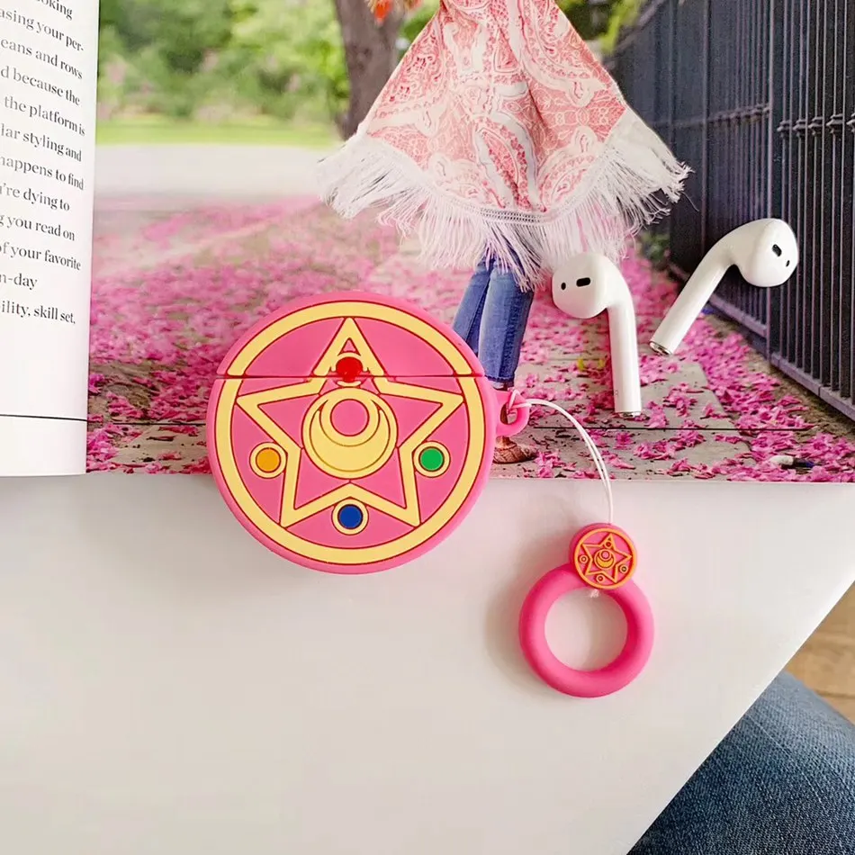 Rose Prism Для AirPods случае 3D мультяшный наушник чехол для Apple Airpods 2 забавные интимные аксессуары защитную крышку с палец кольцо ремень - Цвет: Rose Prism