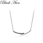 Ожерелье женское из серебра 2020 пробы с улыбающейся линией BLACK AWN, ювелирные изделия из стерлингового серебра 925 пробы K057