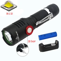 xm l2 led 8000lm flashlight tactical bike flashlight usb rechargeable torch flash light camping lamp battery charger