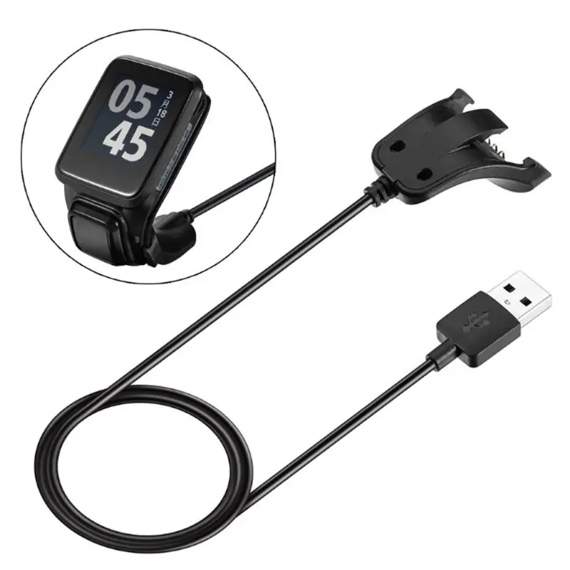 

Hot Selling Data Sync USB Charger Clip Charging Cable for tomtom 2 3 Runner Golfer GPS Watch Dec15 090F