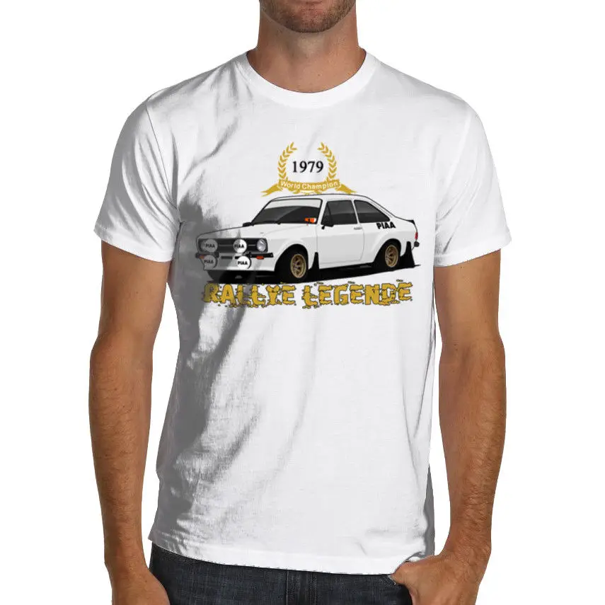 

mmer Cool T-Shirt Rallye Rally Legend American car fans Escort Mk2 RS1800 Vintage Racings T Shirt Cotton Tee shirt