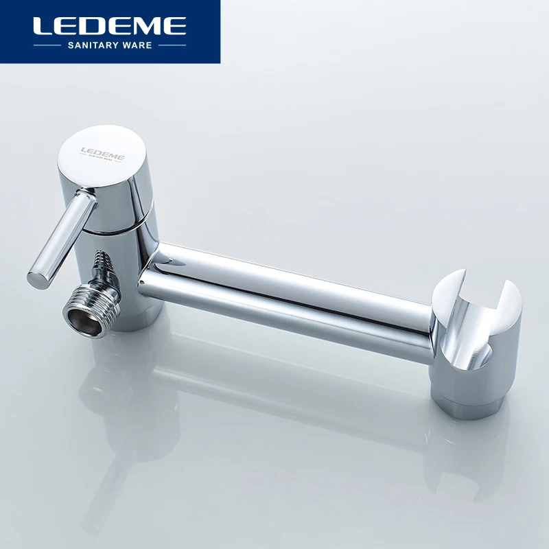 Смеситель для биде LEDEME двухфункциональный ванной душа с крючком хромированный