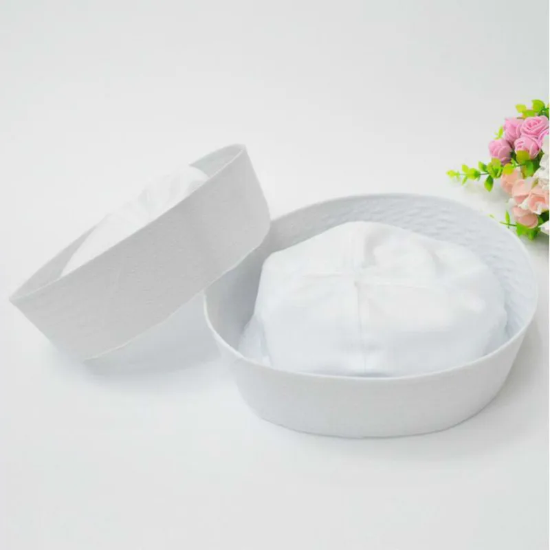 Винтажные шляпы матроса военные шапки белые темно синие армейские с якорем