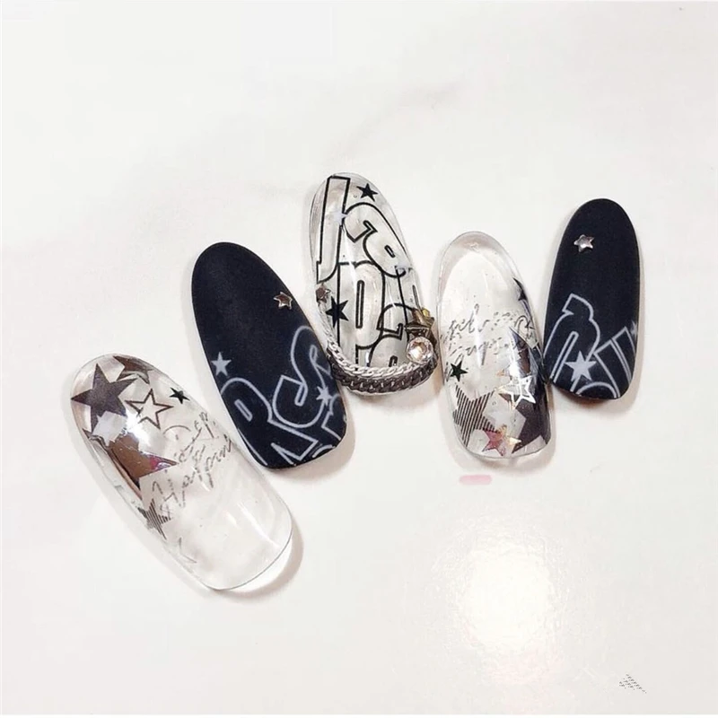

2021 New design Nail label peach blossom cherry blossom spring nail applique DIY thin 3D nail polish UV Nail Sticker