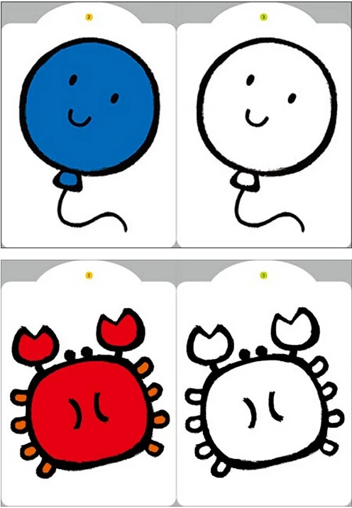 Книжка-раскраска для детей (0-3 лет) книжка-раскраска с животными бесплатная