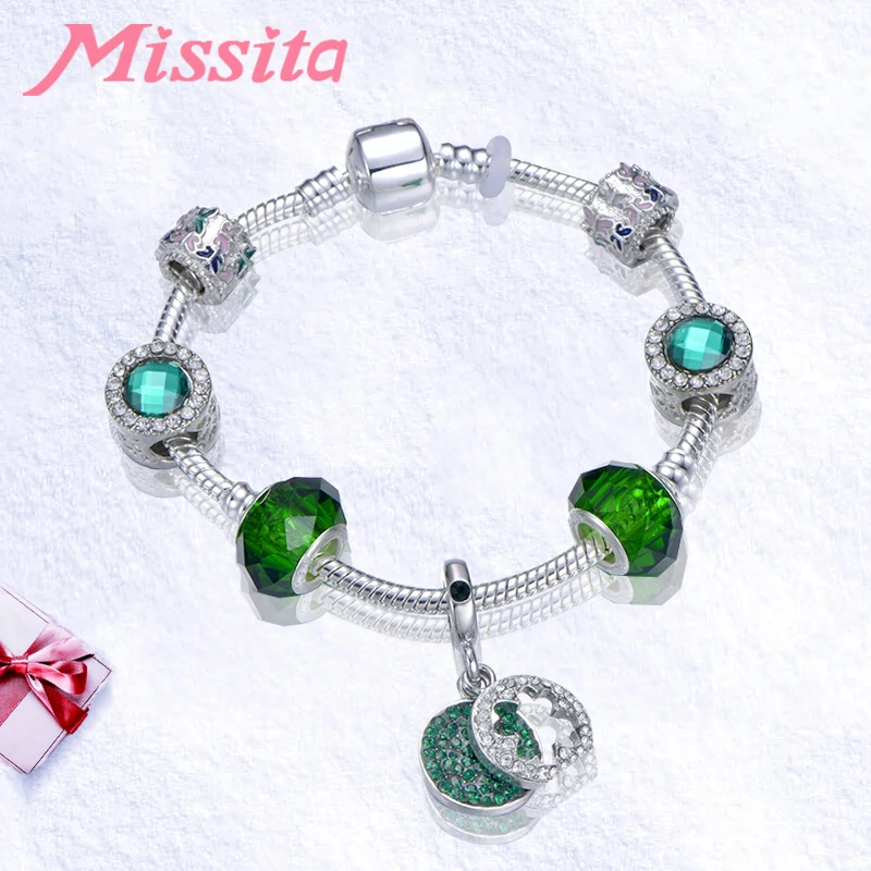 

MISSITA Flower & Butterfly series Bracelet Bangle for Women Jewelry Clover Pattren Pendant Brand Anniversary Gift Hot Sale