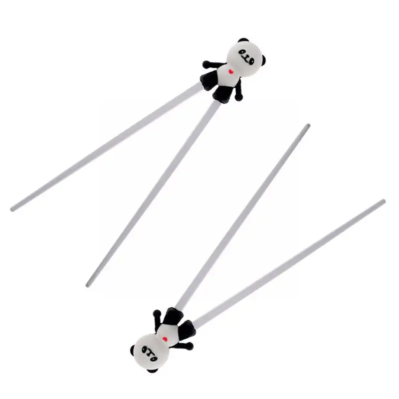 

White Panda Style Children Training Chopsticks Kitchen Furniture Training Chopsticks Accessories Child Toy B9l3