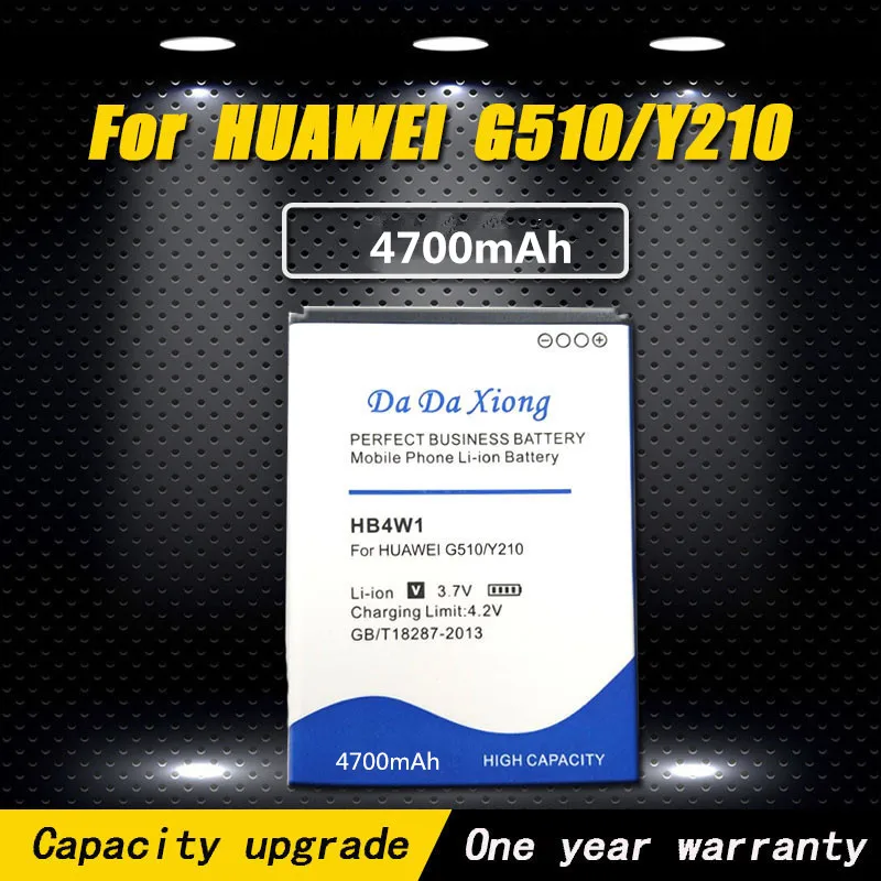 Высококачественный аккумулятор 4700 мАч HB4W1 для Huawei G510 T8951 U8951d C8951 C8813 C8813D Y210 Y210C