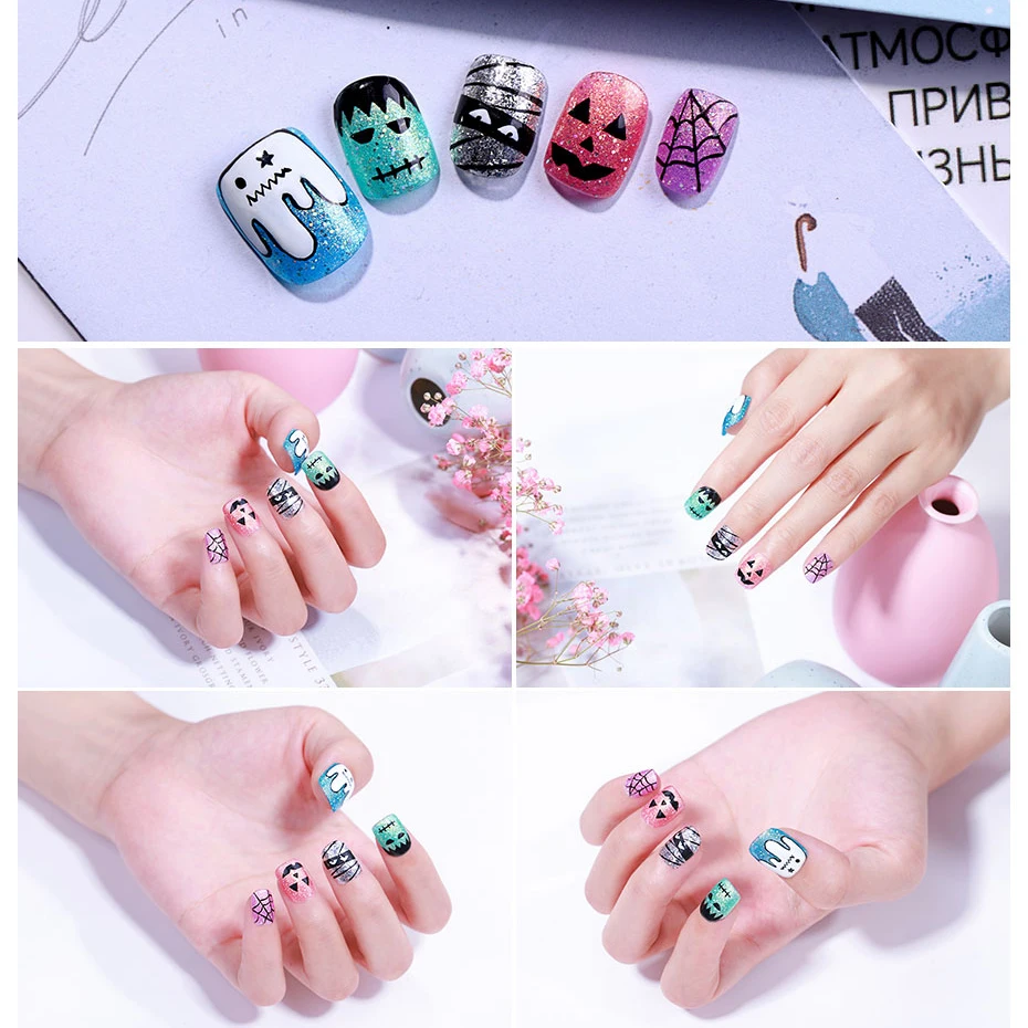 Elite99 Гель лак ярких цветов es 10 мл замачивающийся Радужный мерцающий Блестящий для