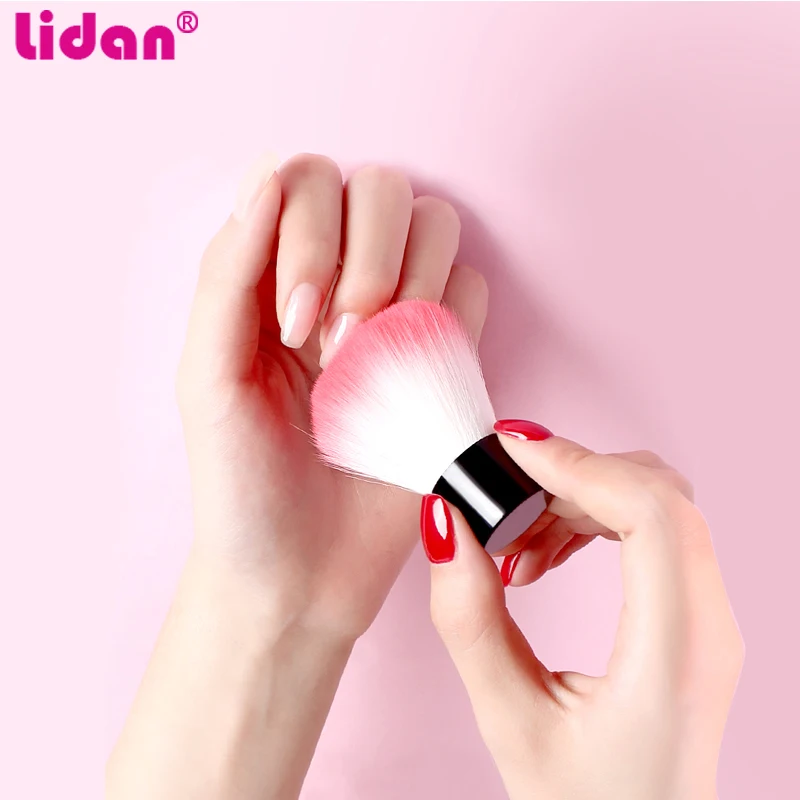 4 вида цветов мягкая щетка для очистки ногтей в форме гриба Мужская от пыли