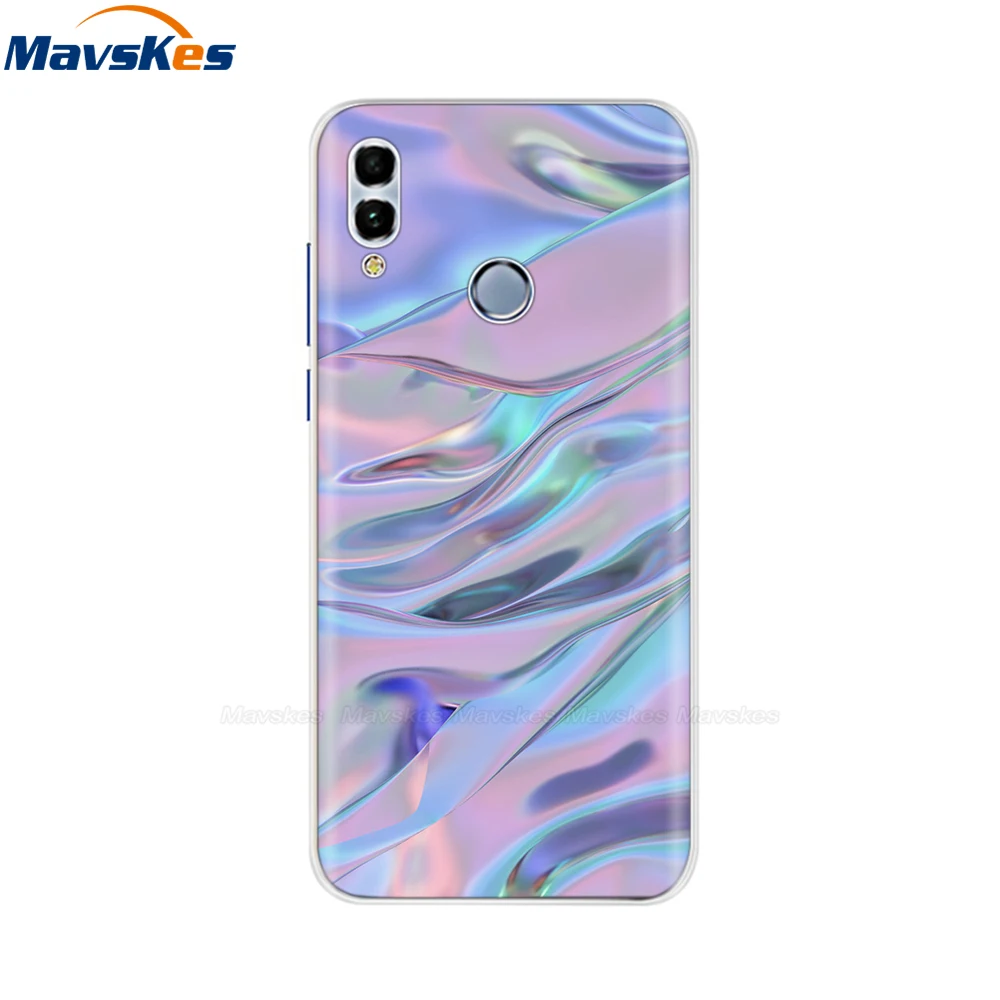 42 Huawei Honor 10 Lite чехол мягкий силиконовый милый ТПУ задняя крышка для Fundas huawei P Smart /Honor 10 удобный телефонный футляр сумки - Цвет: 42