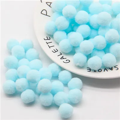 10mm 25 300pcs Мини Помпона смешанный Мягкий круглый Pompones шарики Пышная юбка с помпонами для малышей DIY одежды ручной работы рукоделия 8/10/15/20/25/30 мм - Цвет: 10mm 25 300pcs