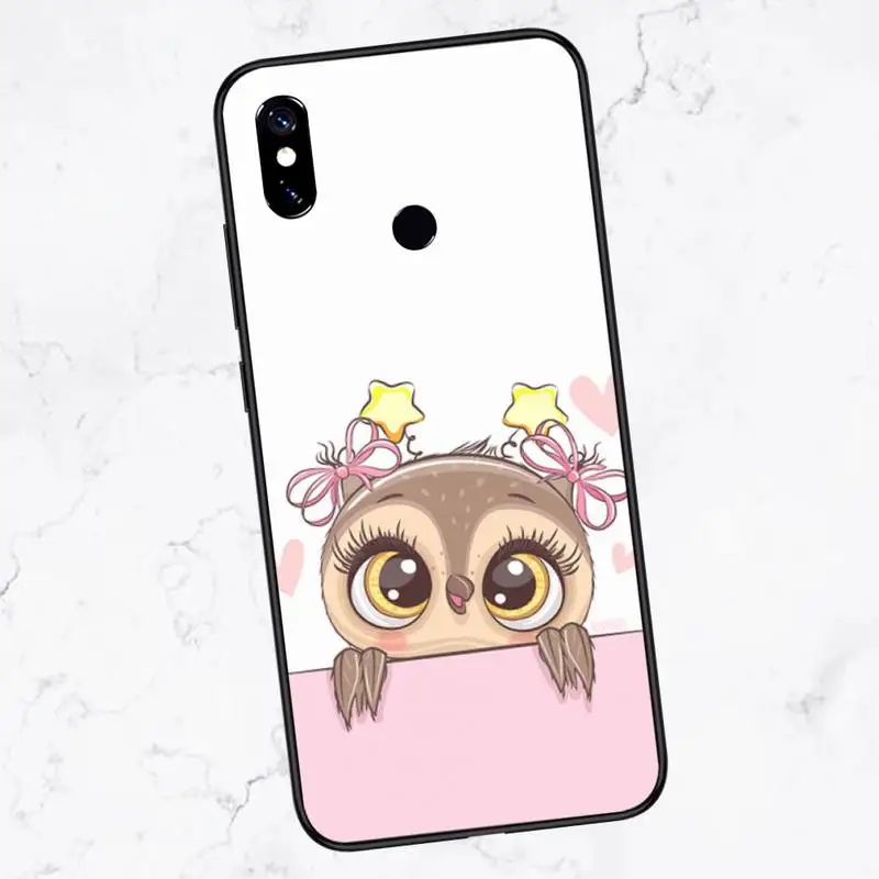 

Smart Baby Cute Owl Lover Cartoon Phone Case For Xiaomi Redmi note 4 4X 8T 9 9s 10 K20 K30 cc9 9t pro lite max