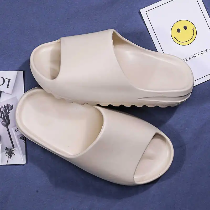 

Slippers Men Fashion Summer Solid Color women Home room slippers Shoes Eva Injection Non-slip Shoes Beach slides for men