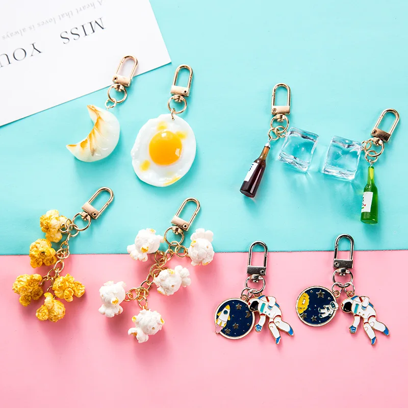 Брелок для ключей с космосом роботом астронавтом украшение рюкзака сумка