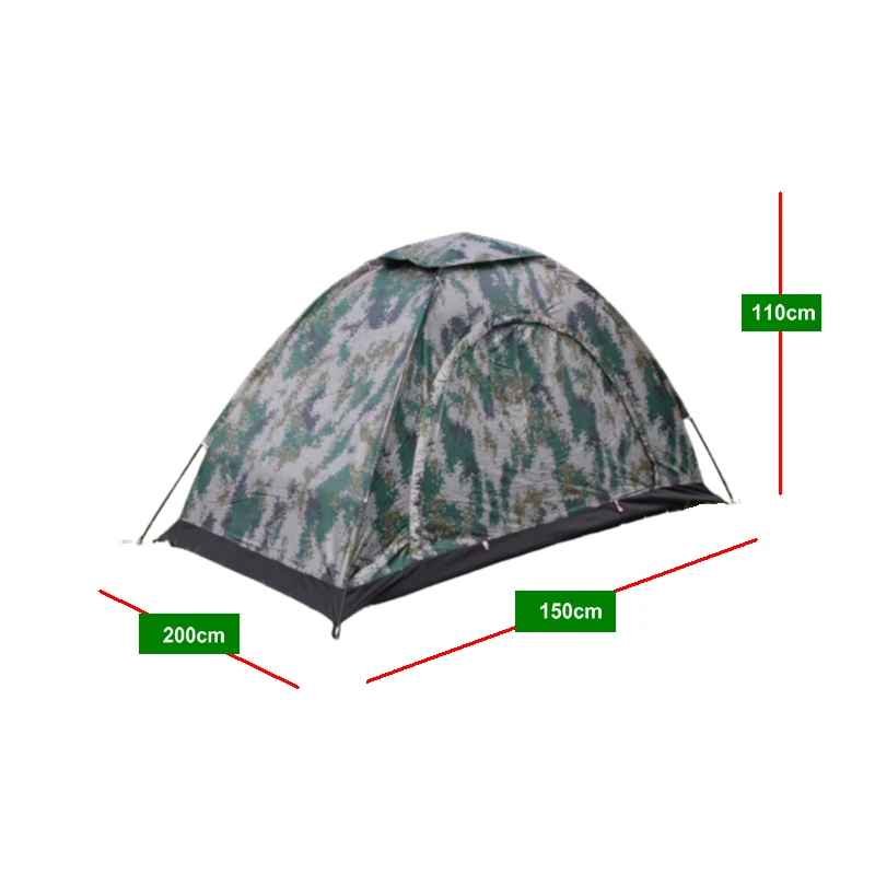 

Camo Double Person Tent Anti-UV Waterproof Outdoor Hiking Travelling Fishing Camping Tent Breathable Portable
