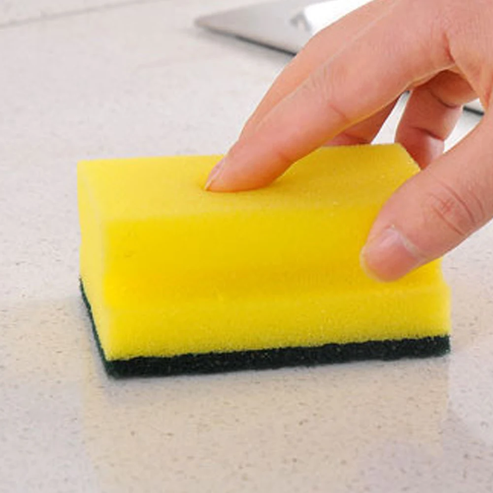 

5pcs Scouring Reusable Home Soft Oil Remove Water Absorb Kitchen Double Sided Washing Cleaning Sponge