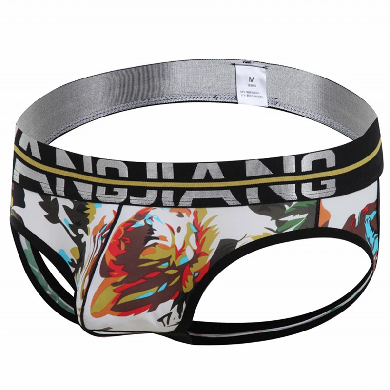Сексуальное нижнее белье с открытой спиной трусики стринги принтом чехол для