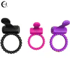 Мужские секс-игрушки, силиконовые Вибрирующие Кольца для пениса, мужские Задержка эякуляции взрослые секс-игрушки для мужчин, Эротические товары, Встроенные батареи