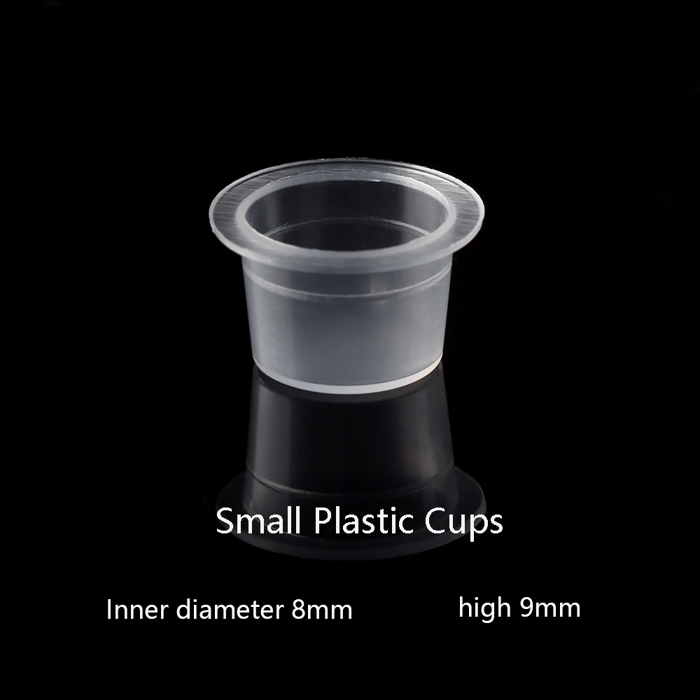 100 шт. женские модные пластиковые мягкие колпачки для пигментных чашек держатель