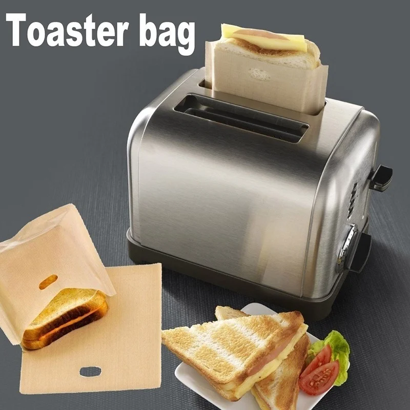2 шт многоразовые антипригарные тостерные мешки сырный хлеб для сэндвичей тост с
