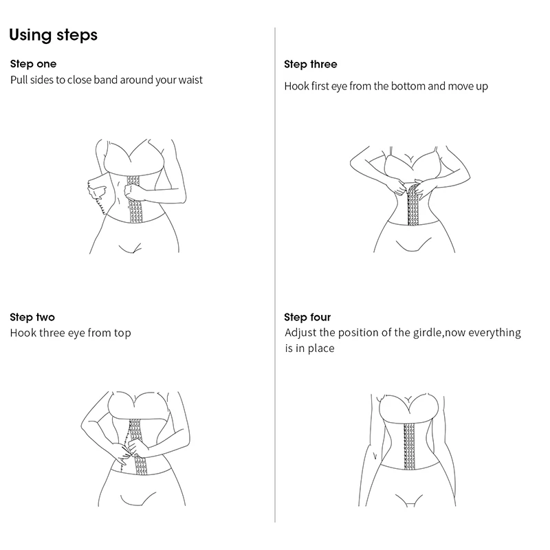 

Burvogue Women's Underbust Latex Waist Trainer Corset Hourglass Double Steel Bone Waist Control Corset Slimming Underwear Shaper