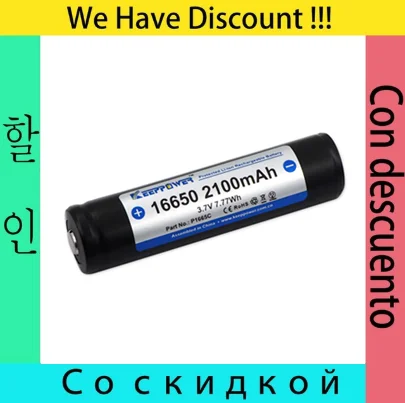 Keeppower 16650 2100 мАч 3 7 в Втч защищенная литий ионная аккумуляторная батарея