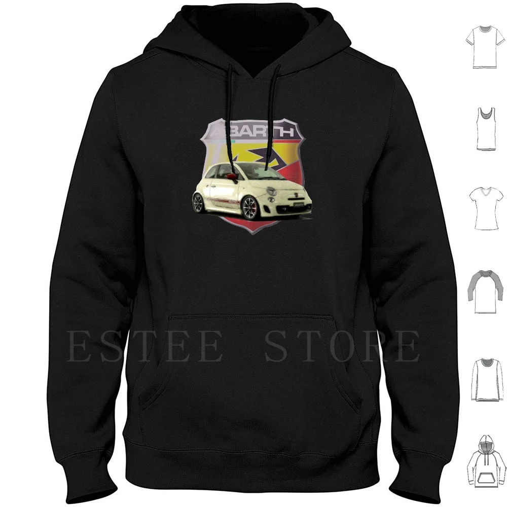 

Abarth 500 Hoodie Long Sleeve Car Abarth 500 Automotive
