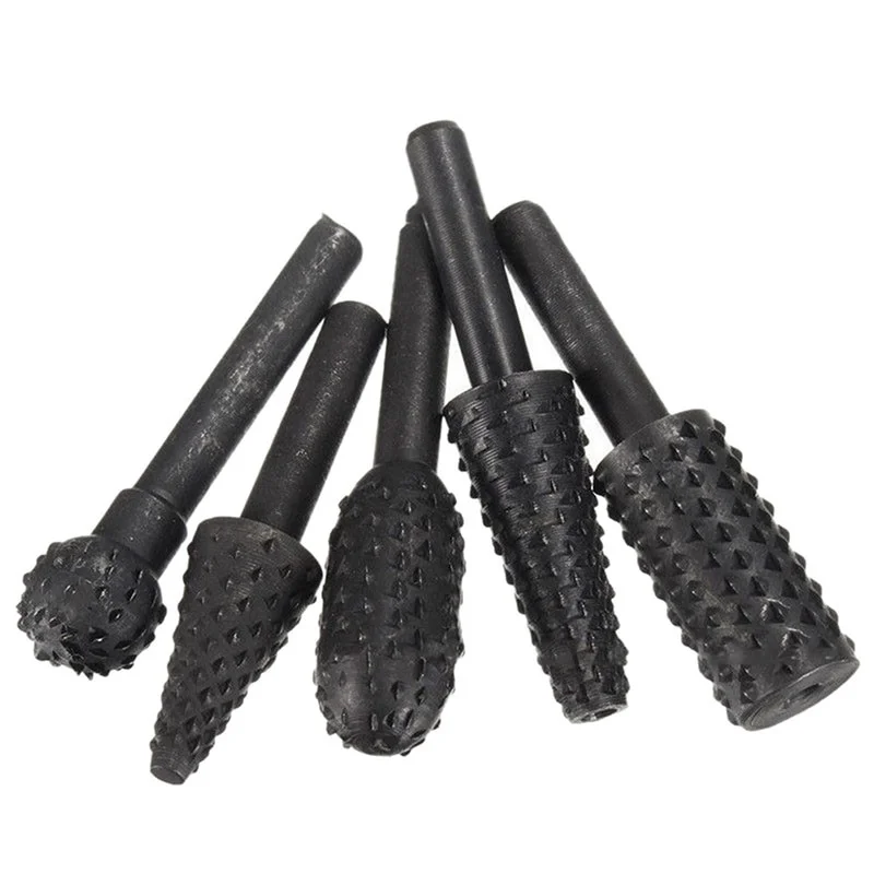 

5Pcs Hss Rotary Files Burr Drill Rotating Woodworking Tool Thorn Head Polishing Accessories DIY Electric Grinding Electrica Tool